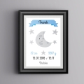 księżyc boys | metryczka. metryczka dla dzieci. dekoracje pokoju