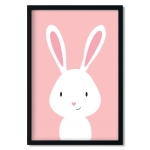 poster | rabbit - pink