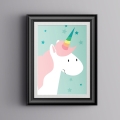 jednorożec | plakat. plakat dla dzieci. dekoracje pokoju