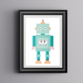 robot | plakat. plakat dla dzieci. dekoracje pokoju