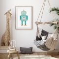 robot | plakat. plakat dla dzieci. dekoracje pokoju