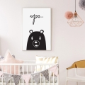 miś ups | plakat. plakat dla dzieci. dekoracje pokoju