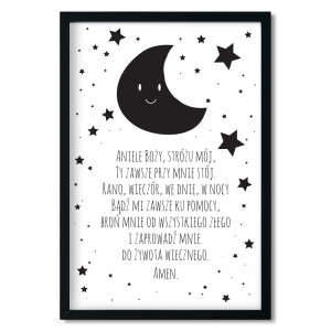 plakat | aniele boży - czarny