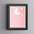aniele boży - różowy | plakat. plakat dla dzieci. dekoracje pokoju