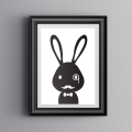 królik sherlock | plakat. plakat dla dzieci. dekoracje pokoju
