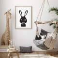 królik sherlock | plakat. plakat dla dzieci. dekoracje pokoju