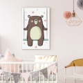 miś huśtawka | plakat. plakat dla dzieci. dekoracje pokoju