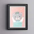 kotka mia | plakat. plakat dla dzieci. dekoracje pokoju