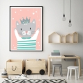 kotka mia | plakat. plakat dla dzieci. dekoracje pokoju