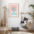 kotka mia | plakat. plakat dla dzieci. dekoracje pokoju
