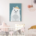 miś polarny | plakat. plakat dla dzieci. dekoracje pokoju