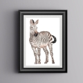 zebra | plakat. plakat dla dzieci. dekoracje pokoju