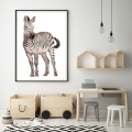 zebra | plakat. plakat dla dzieci. dekoracje pokoju