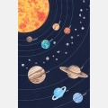 planety | plakat. plakat dla dzieci. dekoracje pokoju