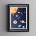 planety | plakat. plakat dla dzieci. dekoracje pokoju