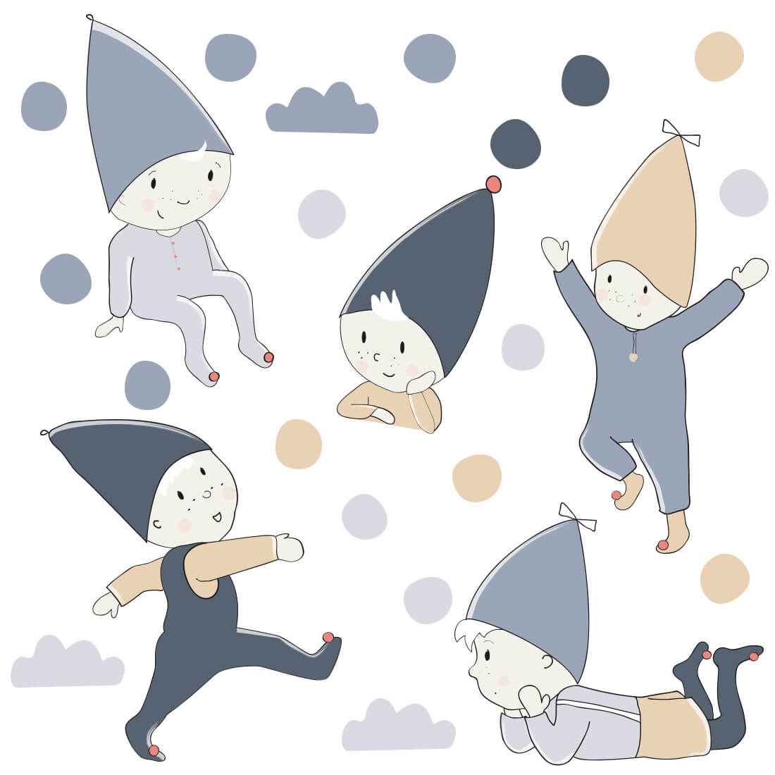 skrzaty | naklejka. naklejka dla dzieci. dekoracje pokoju