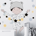 teo szary | naklejka. naklejka dla dzieci. dekoracje pokoju