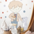 teddy szary | naklejka. naklejka dla dzieci. dekoracje pokoju