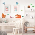 leśni przyjaciele | naklejka. naklejka dla dzieci. dekoracje pokoju