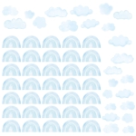 sticker | mini rainbows blue