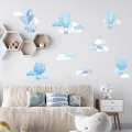 balony błękitne | naklejka. naklejka dla dzieci. dekoracje pokoju