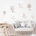 balony beżowe | naklejka. naklejka dla dzieci. dekoracje pokoju