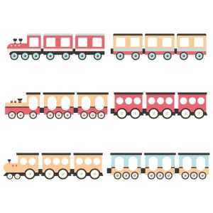stickers | red trains
