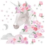 sticker | pink unicorn