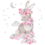 sticker | pink rabbit