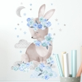 królik niebieski | naklejka. naklejka dla dzieci. dekoracje pokoju