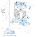 sowa niebieska | naklejka. naklejka dla dzieci. dekoracje pokoju