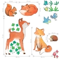 leśni przyjaciele | naklejka. naklejka dla dzieci. dekoracje pokoju