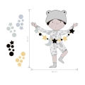 teo szary | naklejka. naklejka dla dzieci. dekoracje pokoju