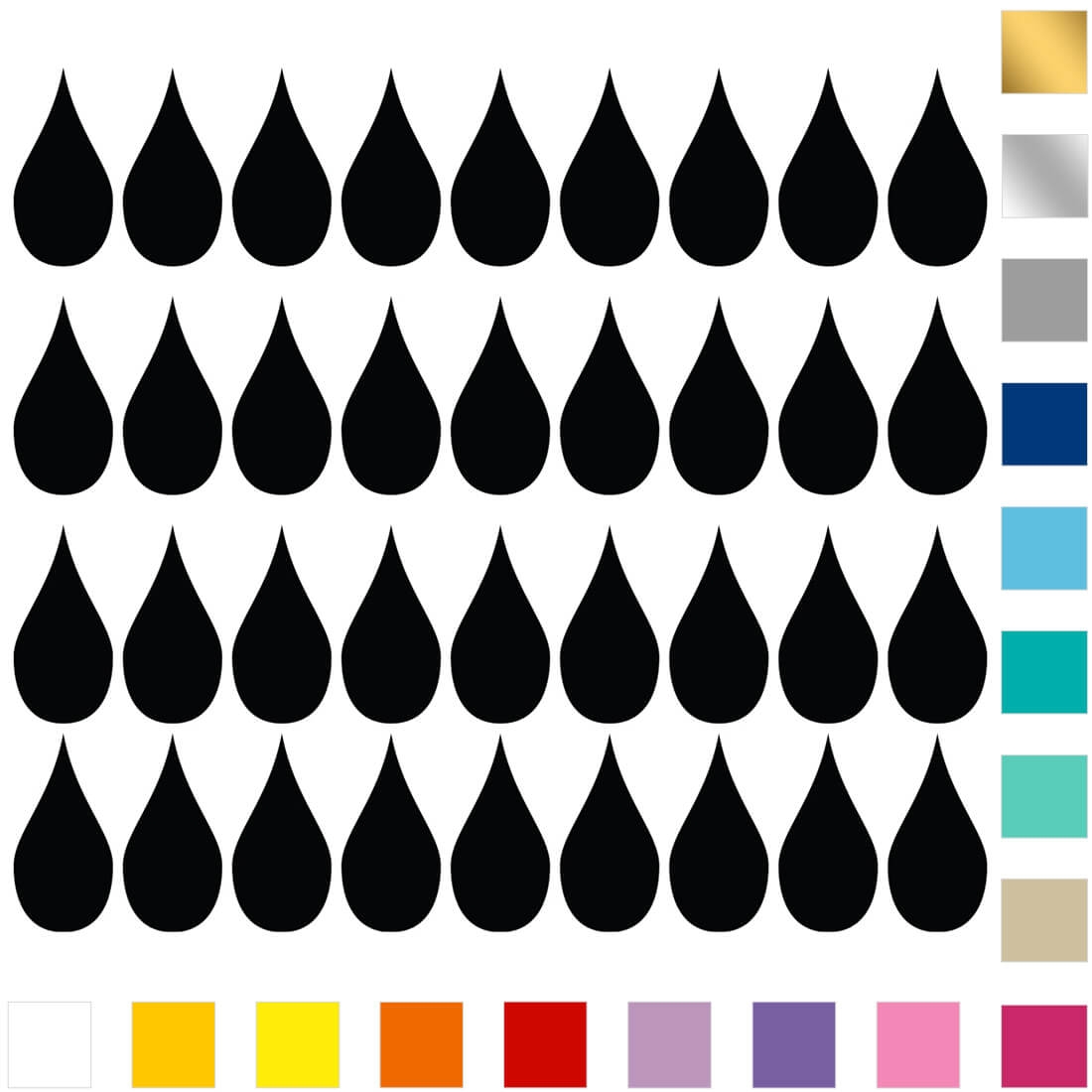 łezki duże | naklejka. naklejka dla dzieci. dekoracje pokoju