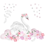 sticker | pink swan