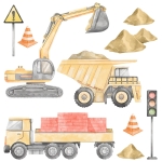 sticker | construction set II yellow