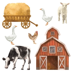 sticker | farm animals II