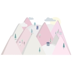 sticker | pink mountains L