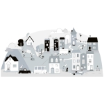 sticker | grey small town L