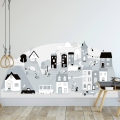 miasteczko szare | naklejka. naklejka da dzieci. dekoracje pokoju