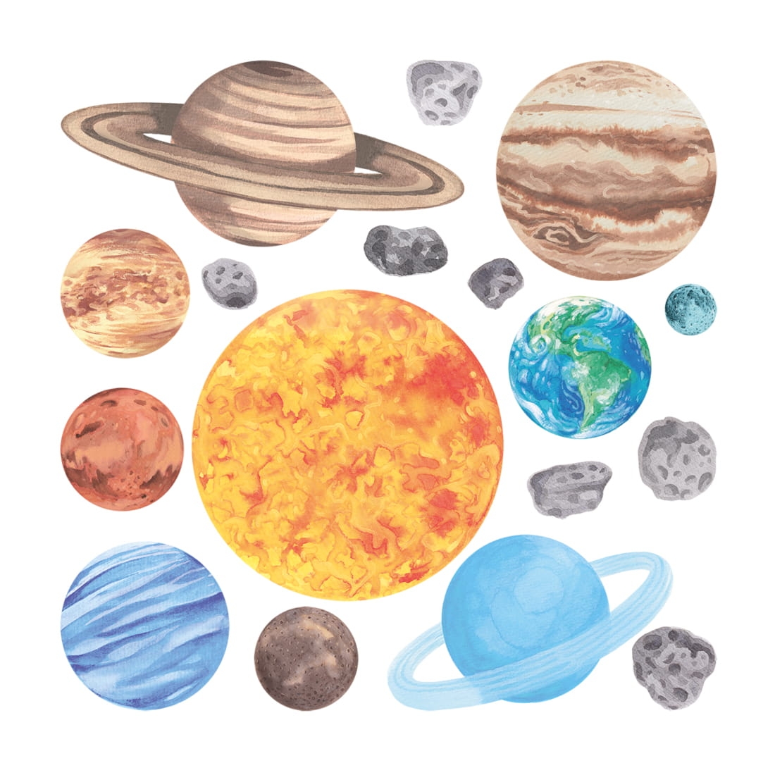 kosmos | naklejka. naklejka dla dzieci. dekoracje pokoju