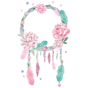 sticker | pink dream catcher L