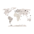 world map beige | sticker. children's wall decals. room decorations