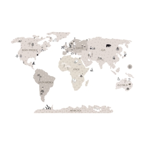 sticker | beige map M