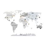 sticker | grey map M