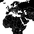 world political map black | sticker. children's wall decals. room decorations