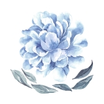 sticker | blue peony S
