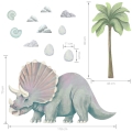 dinosaur triceratops  xxl | sticker. children's wall decals. room decorations