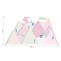 góry różowe | naklejka. naklejka dla dzieci. dekoracje pokoju