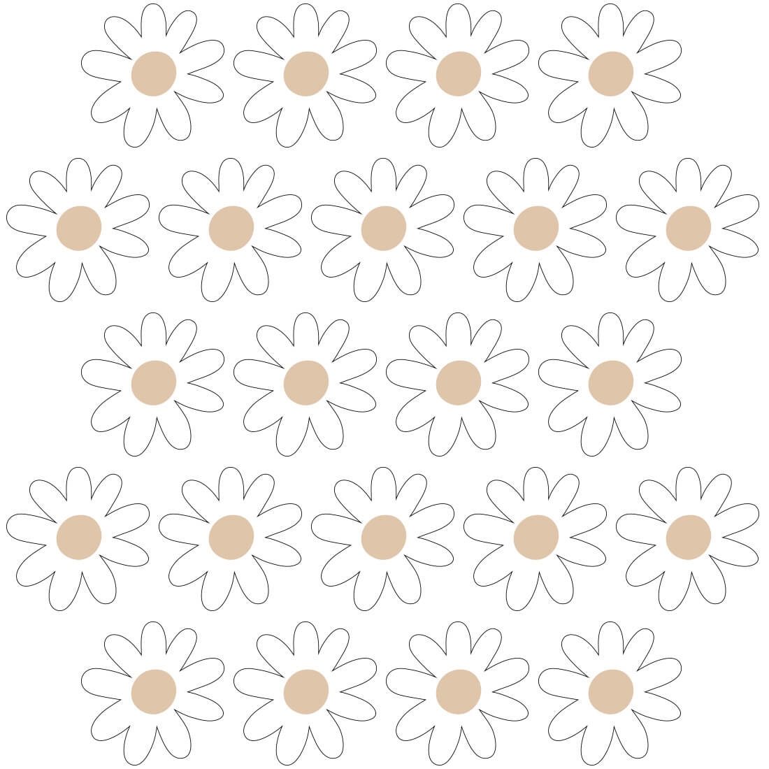 daisies set VI | wall sticker. children's wall decals. room decorations